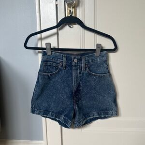Abercrombie & Fitch Dark Blue Jean Shorts